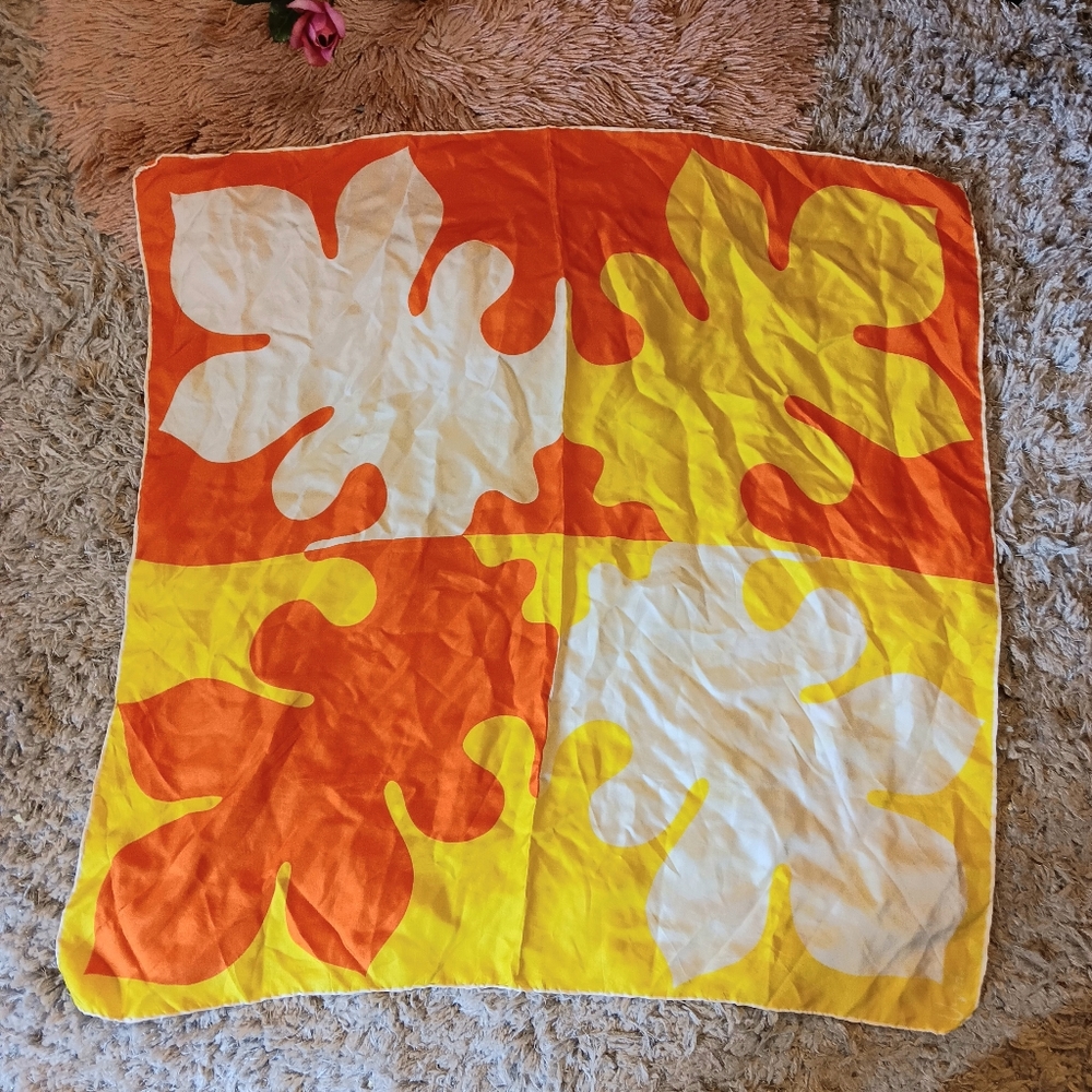 Vintage Vera Neumann MCM Colorful Silk Scarf